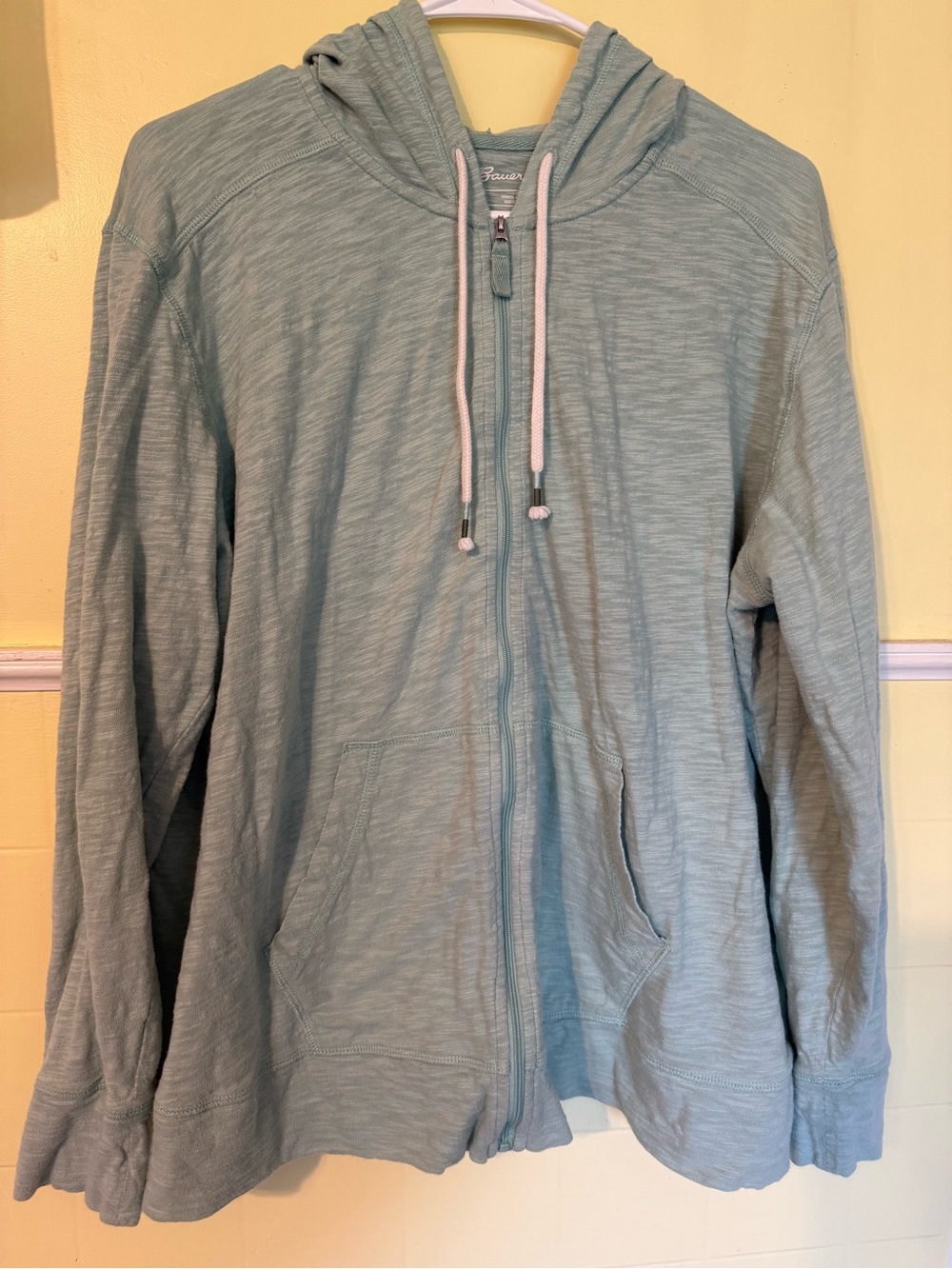 Eddie Bauer Mint Green Light Weight Zip-Up Hoodie